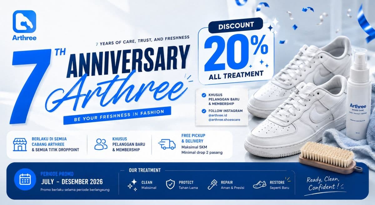 Promo 7th Anniversary Arthree — Discount 20% All Treatment